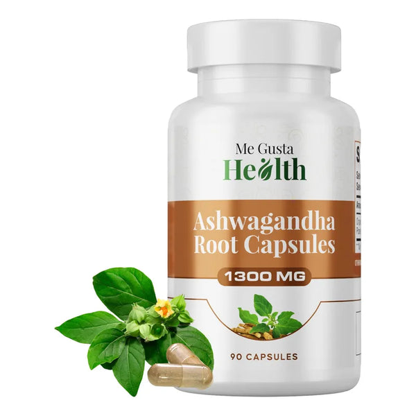 Capsulas De Ashwagandha 1300 Mg Polvo Vegano Apoya Estado De Ánimo Y Metabolismo