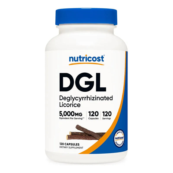 Capsulas De Extracto De Regaliz Deglicirricinado Nutricost 5000 Mg Veganas
