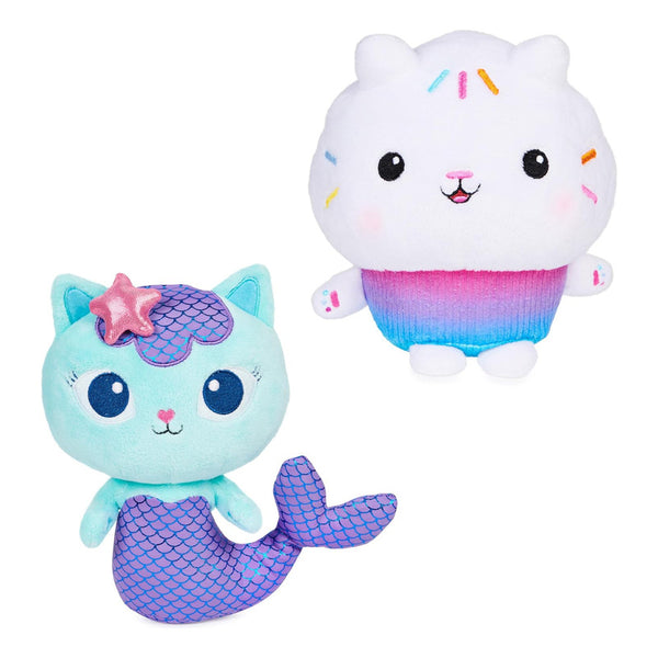 Peluches Purr-ific Cakey Cat Y MerCat Gabby’s Dollhouse Juguetes Suaves Para Niños