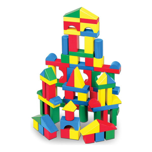 Juego De Bloques De Madera Melissa & Doug 100 Piezas Para Niños