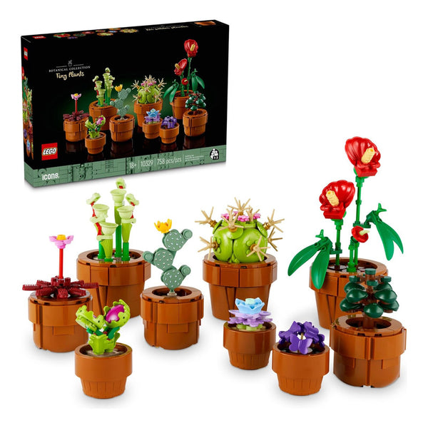 LEGO Icons Juego de Construcción de Plantas Pequeñas Regalo Decorativo Para Adultos