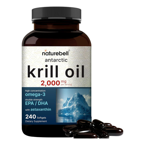 Aceite De Krill Antártico 2000 Mg Omega 3 Epa Dha 240 Capsulas