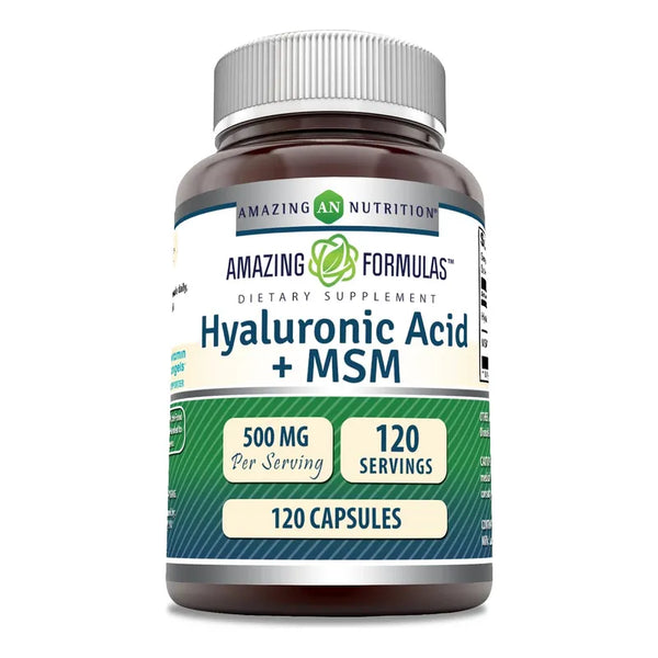 Acido Hialuronico Msm 500 Mg 120 Capsulas Efecto Hidratante