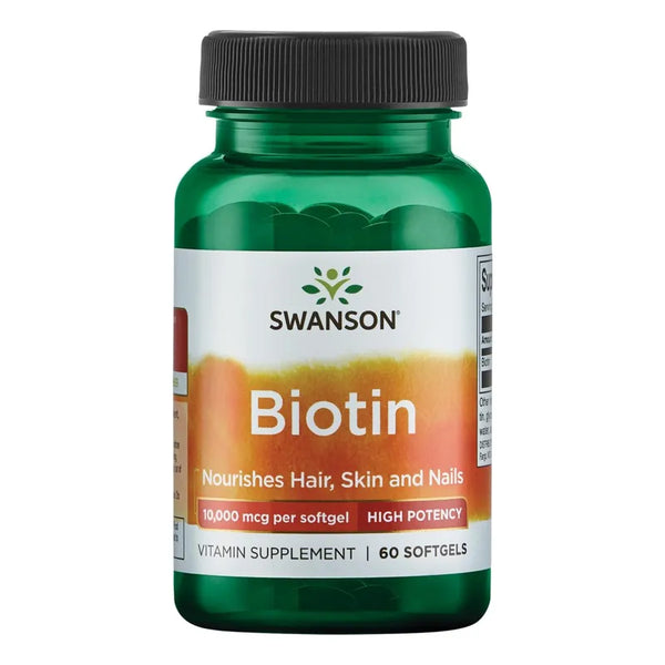 Biotina Ultra Potente 10000 Mcg 60 Cápsulas Para Cabello Uñas Y Piel