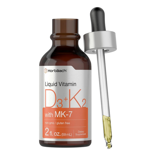 Gotas Liquidas De Vitamina D3 + K2 Mk7 60ml Ideal Para Salud Ósea