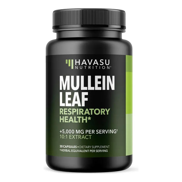 Capsulas De Hoja De Gordolobo 5000 Mg Apoyo Respiratorio Sin OGM Veganas