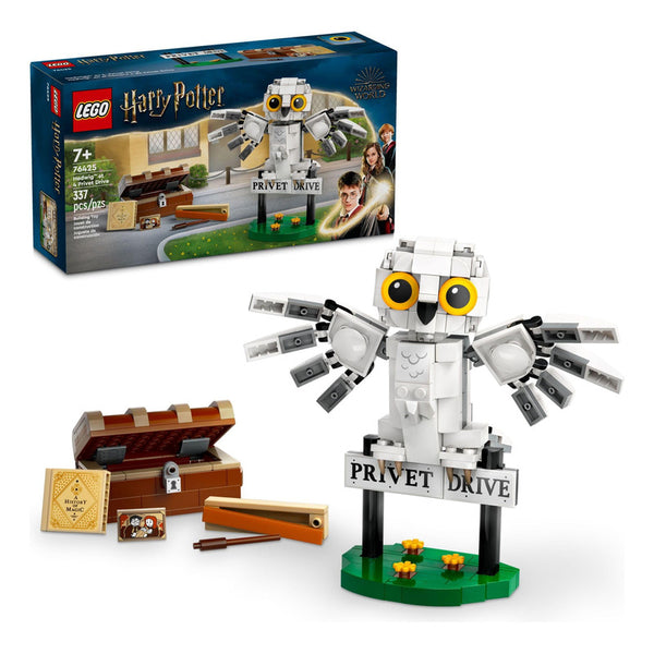 Harry Potter Hedwig 4 Privet Drive Juguete Construcción con Baúl y Accesorios