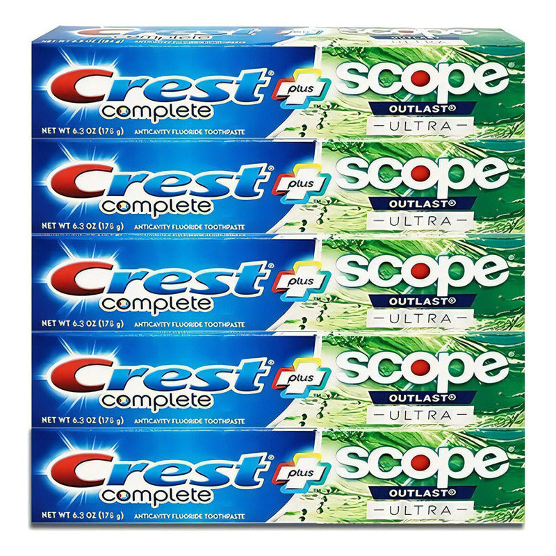 Crest Plus Scope Crema Dental 178g Frescura Intensa Proteccion Complet ...
