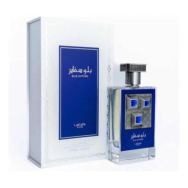 Lattafa Blue Sapphire Fragancia Unisex Con Notas Refrescantes Y Duraderas