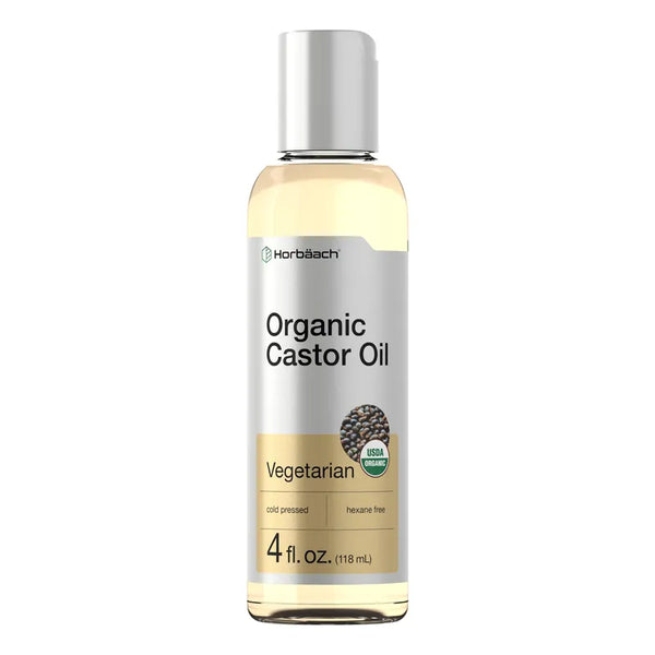 Aceite De Ricino Organico 118 Ml Prensado En Frio Sin Hexano Para Piel Cabello