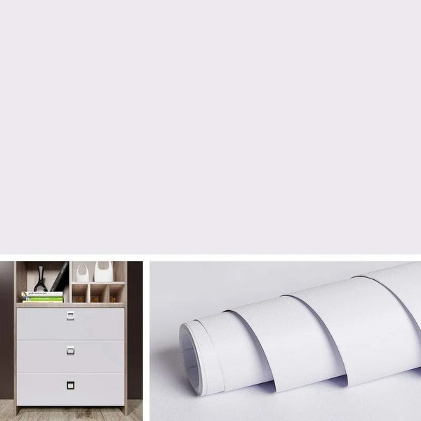 Papel Adhesivo Blanco Mate Extraíble Para Paredes Livelynine
