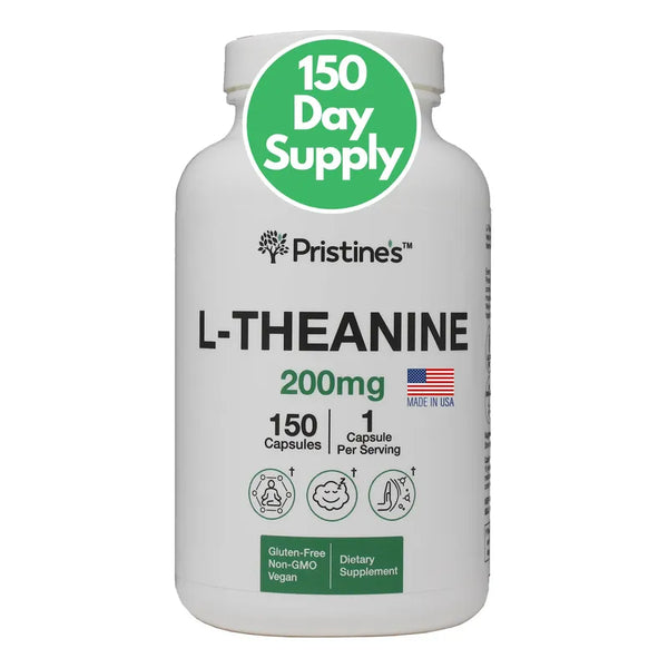 Capsulas L Theanine 200 Mg Suplemento Apoyo Sueno y Relajacion
