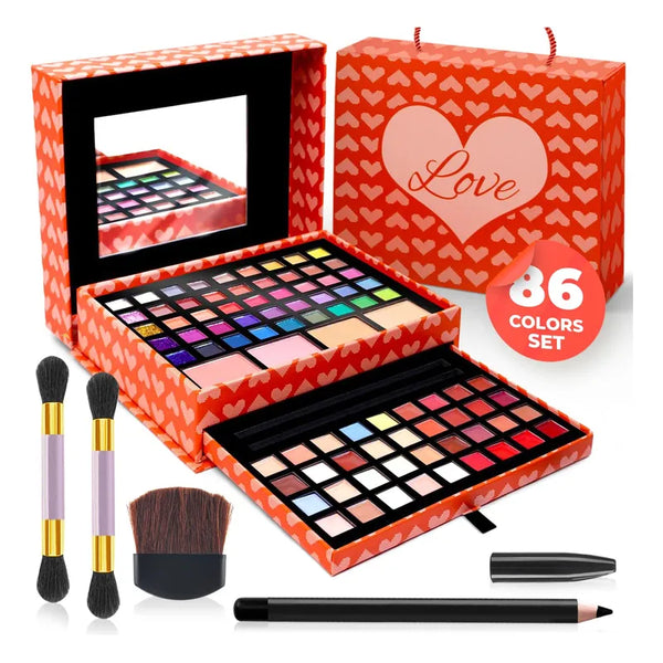 Kit De Maquillaje Profesional 2 Niveles 40 Colores Portatil