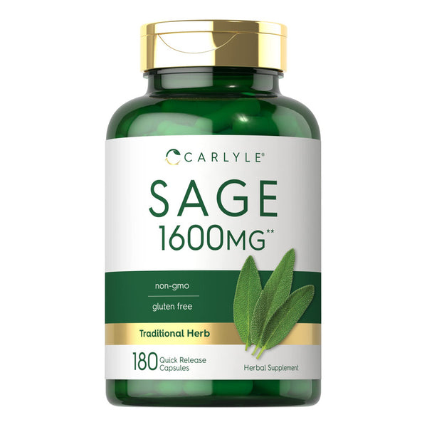 Salvia Alta Potencia 1600 Mg 180 Cápsulas Veganas