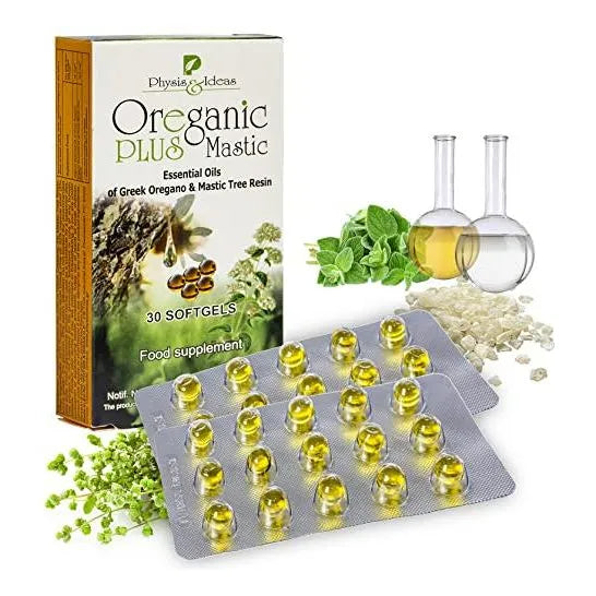 Capsulas Orégano Oreganic Plus Mastic Apoyo Inmunológico Y intestinal