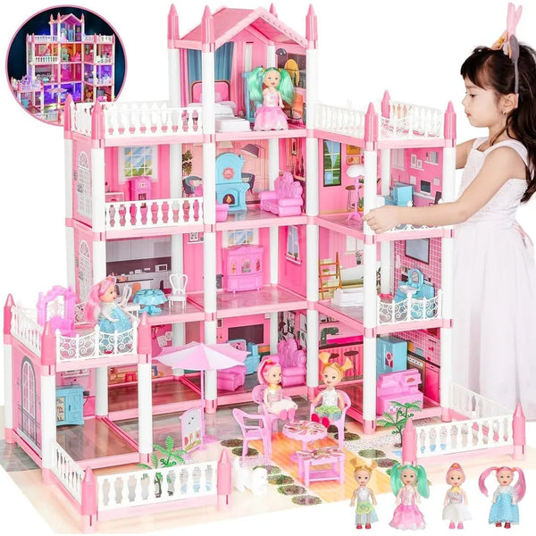 Casa De Muñecas Girldiary Casa De Muñecas Grande Color Rosa - Imagen 1