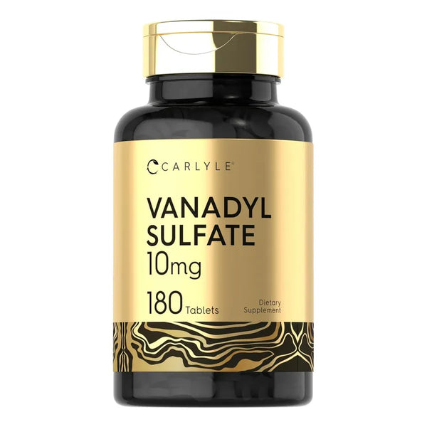 Carlyle Sulfato De Vanadilo 10 Mg Con Picolinato De Cromo 180 Capsulas Vegetariano