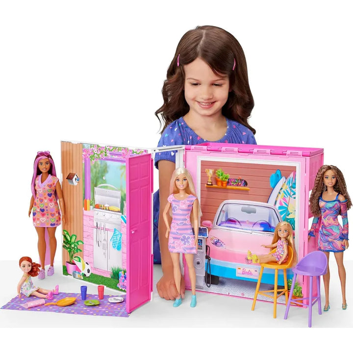Barbie Juego De Casa De Muñecas Casa De Escapada Con 4 Areas - Imagen 7