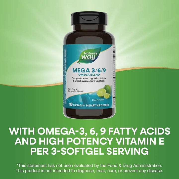 Omega 3 6 9 Nature's Way Aceites Para Una Salud Óptima Con Sabor A Lim ...
