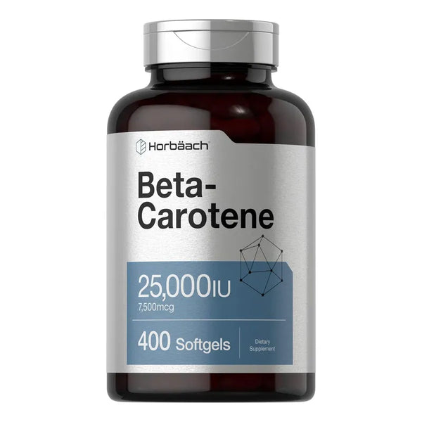 Capsulas Blandas De Beta Caroteno Horbaach 7500 Mcg 400 Unidades