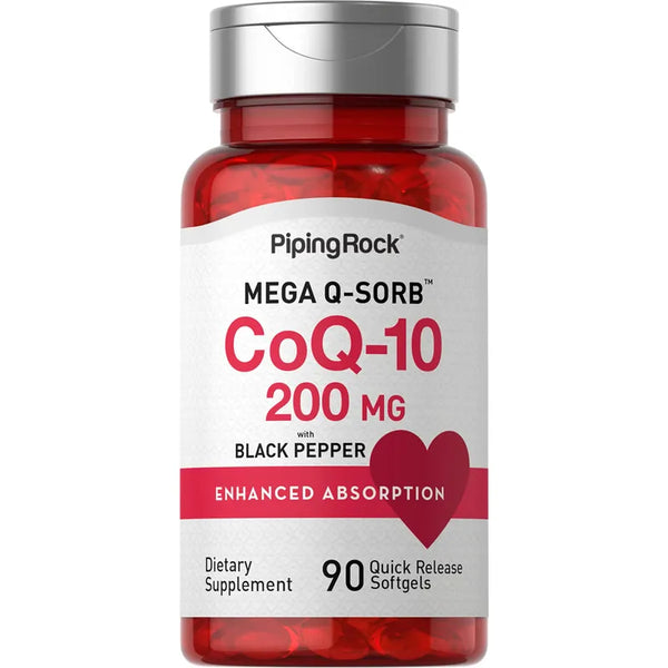 Capsulas De CoQ10 200 Mg 90 Unidades Con Absorcion Mejorada