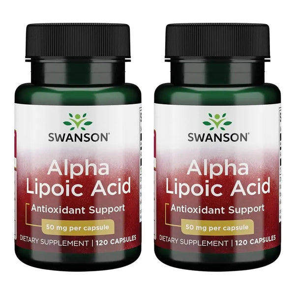 Acido Alfa Lipoico 50 Mg 120 Capsulas Paquete Doble Saludable Y Economico
