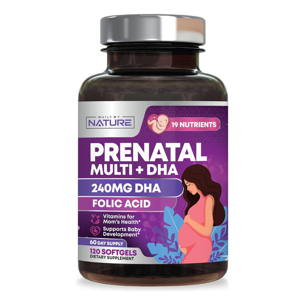 Vitaminas Prenatales Dha Ácido Fólico Omega3 120 Cap