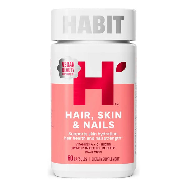 Capsulas Habit Fortalecimiento Cabello Piel Unas Vegano Biotina