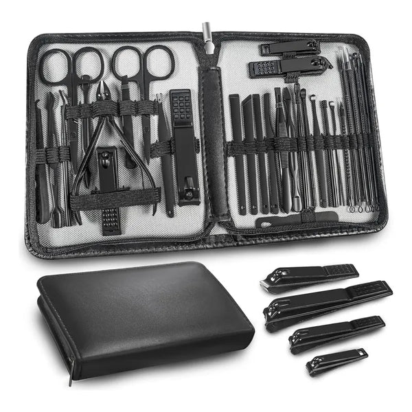 Kit De Manicura Profesional 30 En 1 Con Cortaúñas Y Pedicura