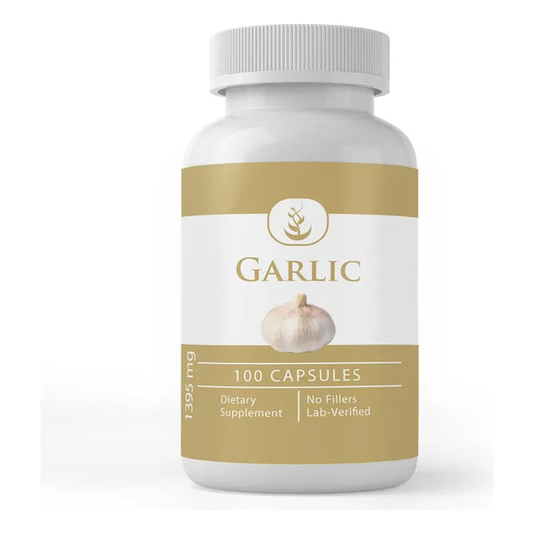 Capsulas De Ajo Puras 100 Unidades Apoyo A La Salud Sin Aditivos