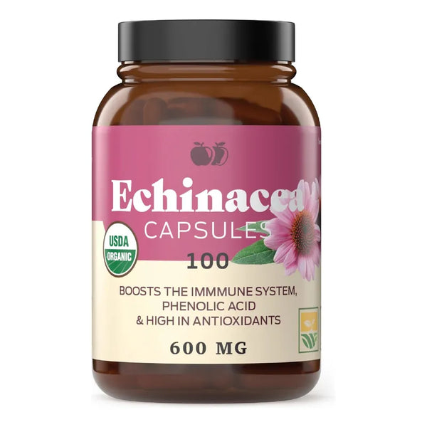 Capsulas Equinacea Organicas Raiz 100 Natural Apoyo Inmunologico