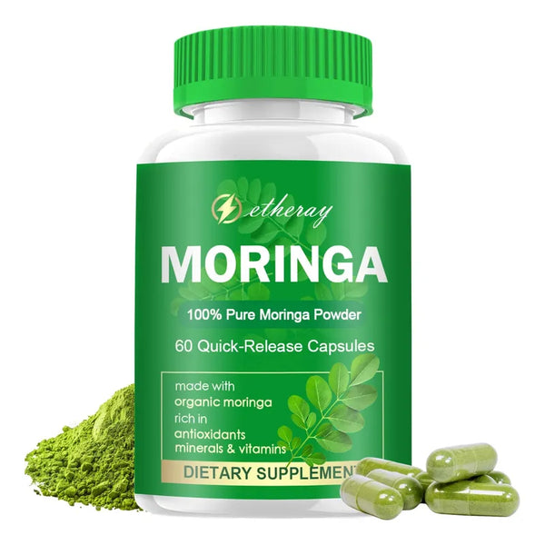 Cápsulas De Moringa Polvo Puro Antioxidantes Y Vitaminas