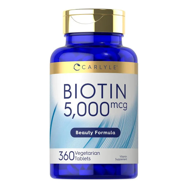 Biotina Tabletas 5000mcg Carlyle Belleza Natural Cabello Nails