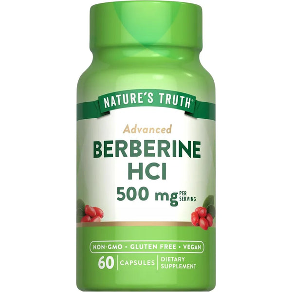 Berberina 500Mg 60 Cápsulas Veganas Sin Gluten Para Tu Salud