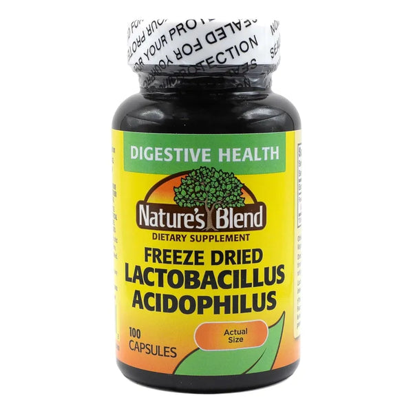 Capsulas Liofilizadas De Lactobacillus Acidophilus 100 Unidades Sin Gluten