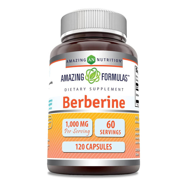 Berberina 1000 Mg Amazing Formulas Suplemento Cardiovascular