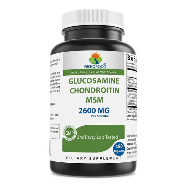 Capsulas De Triple Fuerza Glucosamina Condroitina Msm Mejora Tus Articulaciones