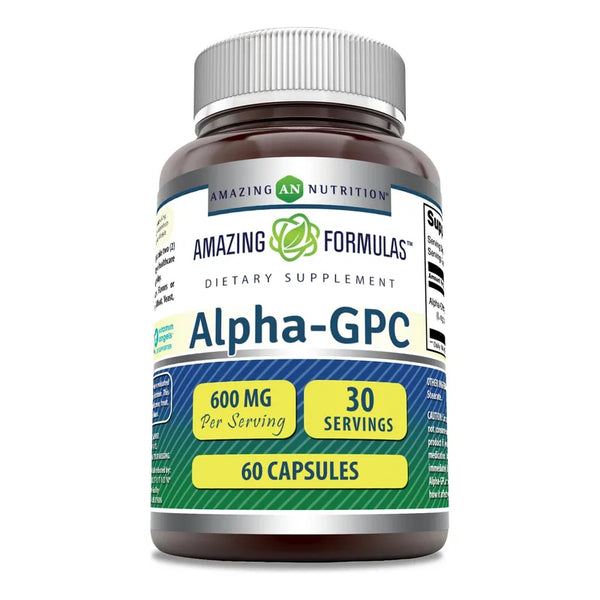 Aumenta Tu Rendimiento Cognitivo Con Alpha GPC 600 Mg 60 Cápsulas