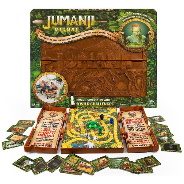 Jumanji Deluxe Game Tablero Electrónico Luces Y Sonidos Spin Master