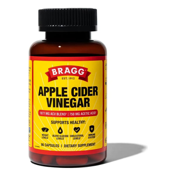 Vinagre De Sidra De Manzana Bragg Organico 90 Capsulas Salud Y Peso