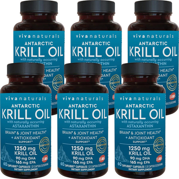 Aceite De Krill Antartico Omega 3 Cap 360 Caplis Sin Sabor