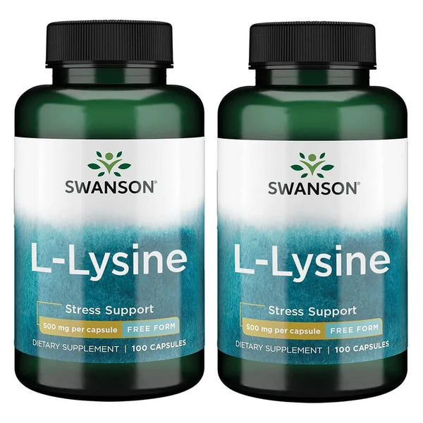 Capsulas L-lisina Swanson 500 Mg Apoya Salud Del Sistema Nervioso
