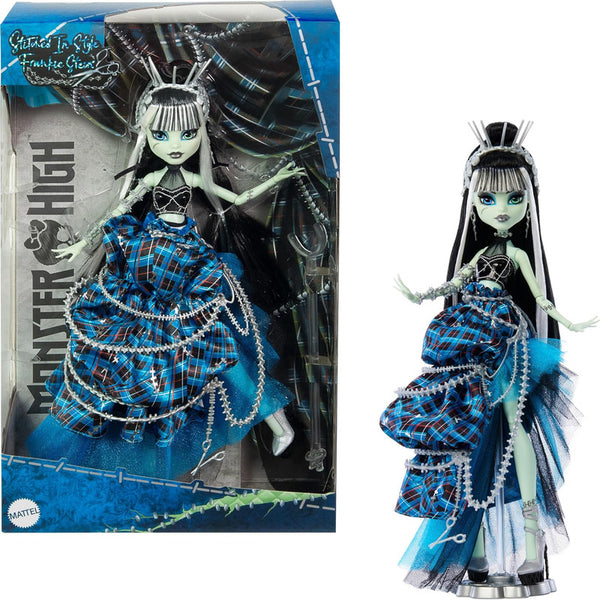 Muñeca Monster High Frankie Stein Stitched in Style Con Accesorios y Soporte