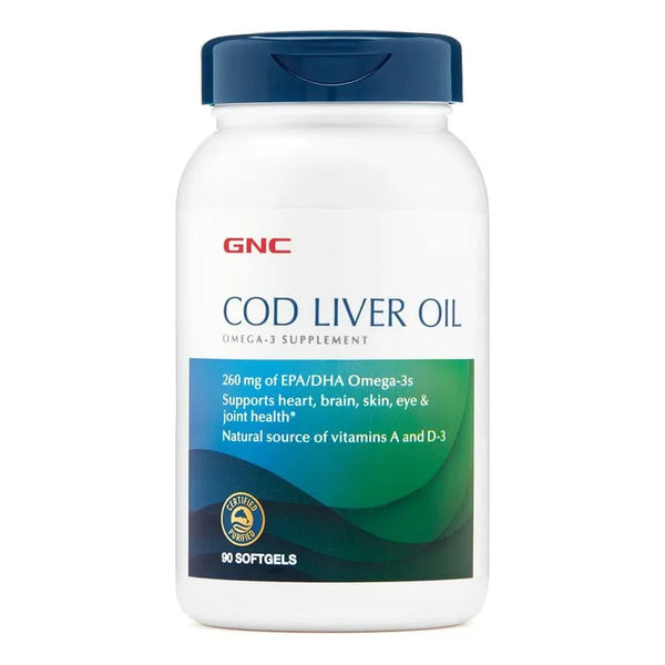 Aceite De Hígado De Bacalao 90 Cápsulas Apoyo Corazón Y Cerebro