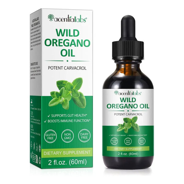 Aceite De Oregano Liquido Gotas 60ml Apoyo Inmunologico Y Salud Digestiva