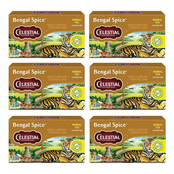 Celestial Seasonings Té Hierbas Bengal Spice Paquete De 6 Sin Cafeína
