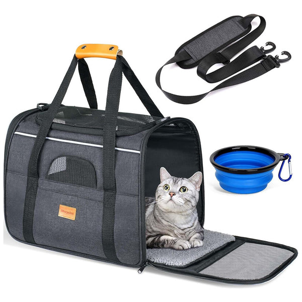 Transportador Mascotas Suave Para Gatos Pequeño Espacioso Y Seguro