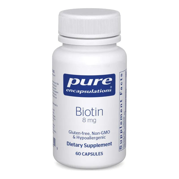 Biotina 8 Mg Suplemento Vitamina B Fortalece Cabello Uñas Y Piel
