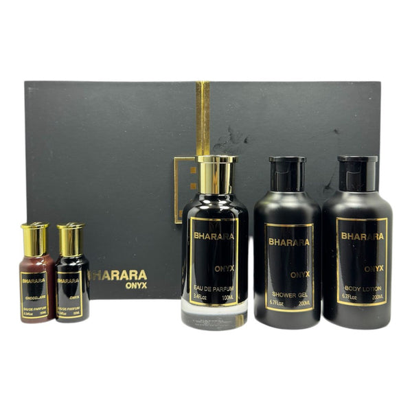 Bharara Onix Perfume Set Con Locion Gel Y Chocolate Para Todos Los Dias
