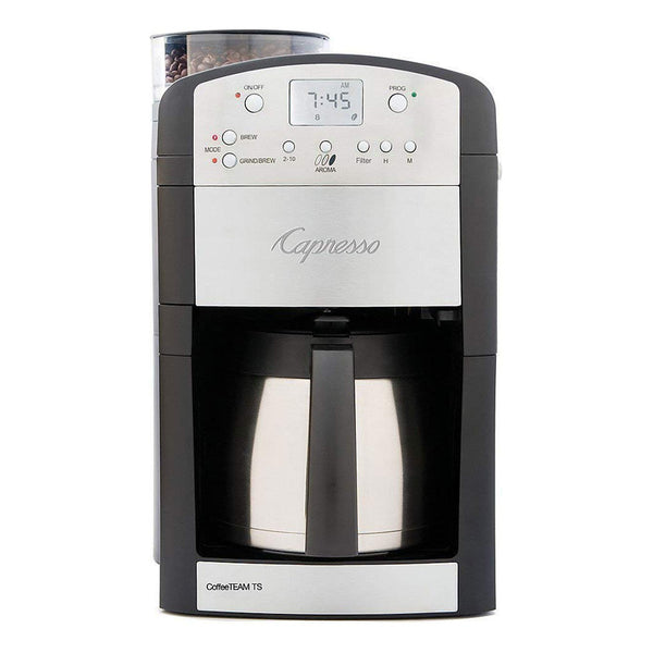 Cafetera Capresso 465 CoffeeTeam TS 10 Tazas Con Molinillo Y Jarra Térmica